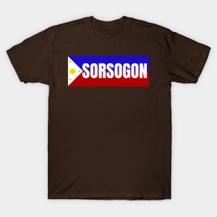 Province of Sorsogon in Philippines Flag T-Shirt